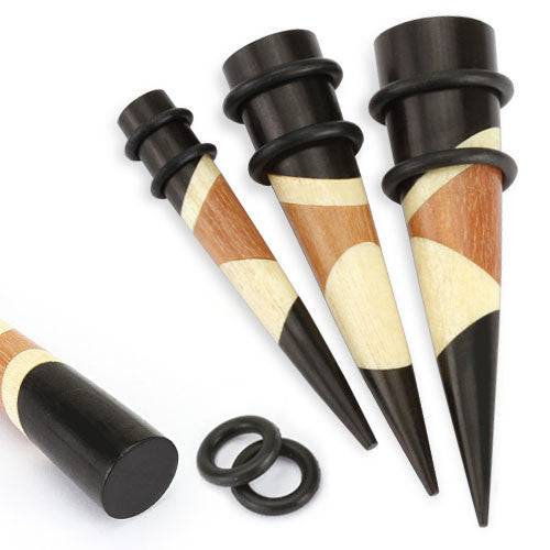 Organic 3 Layer Wood Ear Stretcher Taper Exapnder - Pierced Universe