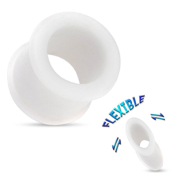 Ultra Soft Double Flared Silicone Flexible Ear Gauges Tunnels - Pierced Universe